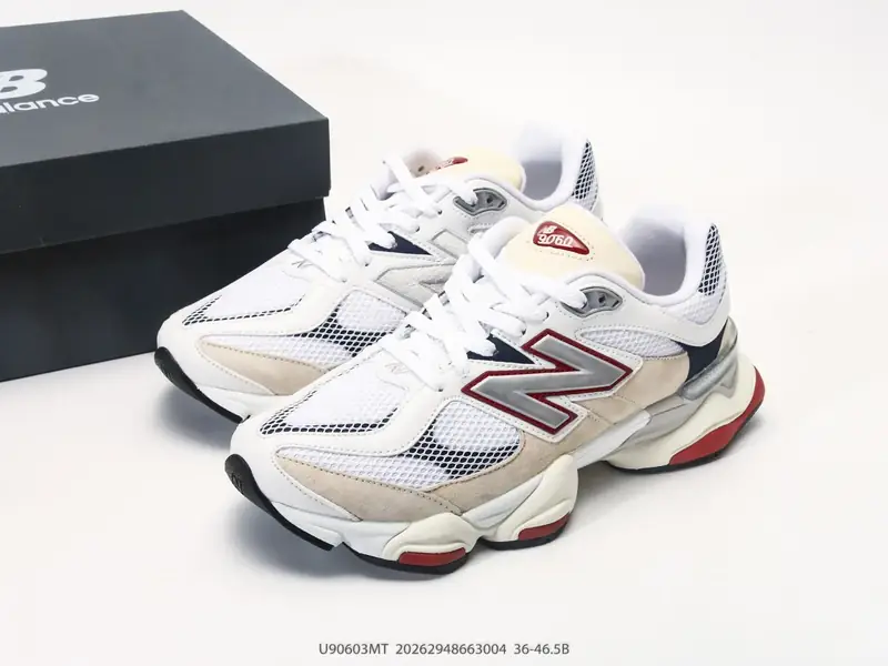新百伦New Balance NB9060 美国队红蓝 联名款 复古休闲运动慢跑鞋 #鞋款 U90603MT #20262948663004